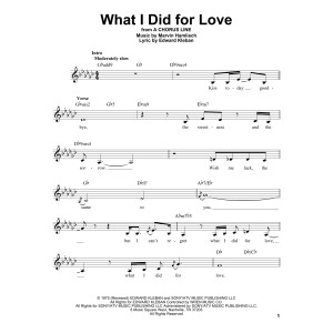 What I Did For Love